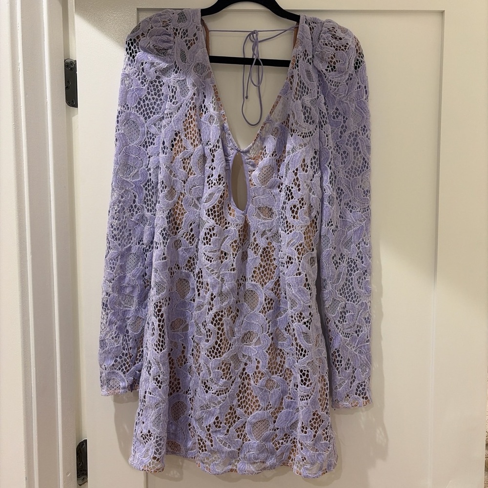 For Love And Lemons Lavender Lace Dress